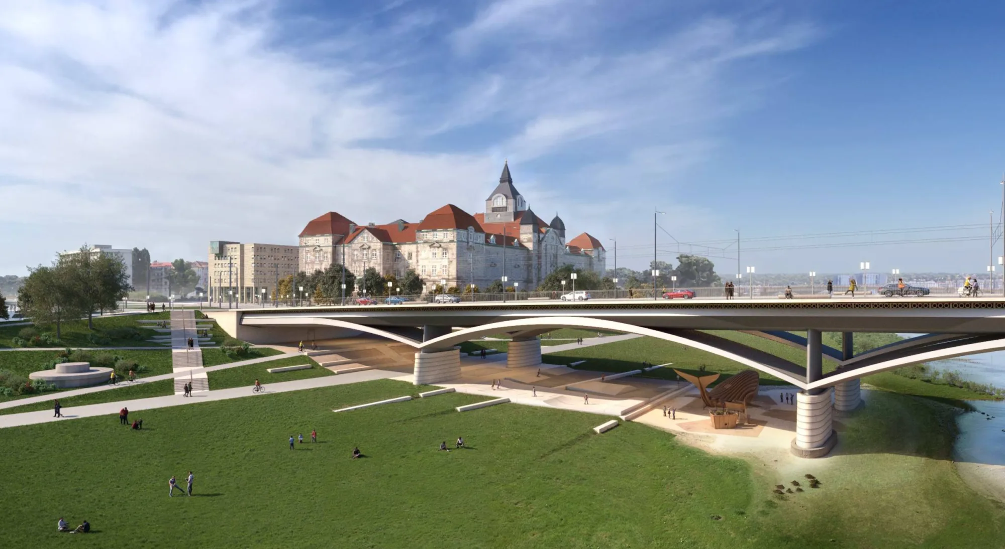 Zugang zu den Filmnächten unter der Brücke, Neustadt