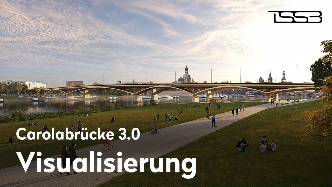 3D-Animation der neuen Carolabrücke